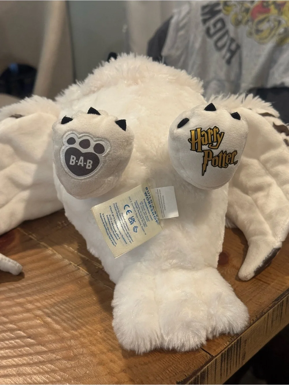 Build A Bear Harry Potter Hedwig Snowy Owl Plush 12” White BABW